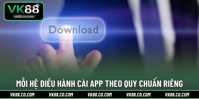 Mỗi hệ điều hành cài App theo quy chuẩn riêng